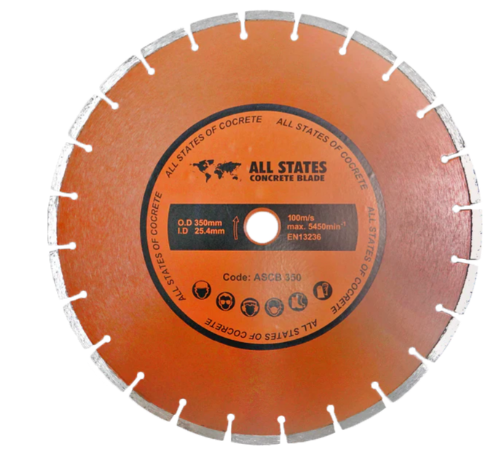 Tusk Heavy Duty All States of Concrete Blades 350mm x 2.8 /2.0 x 7.5 x 25.4PH