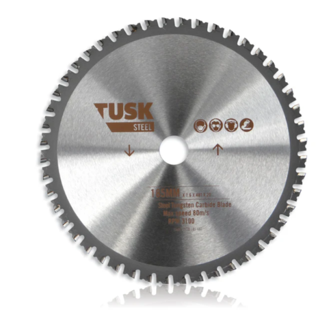 Tusk Heavy Duty Steel Tungsten Carbide Blades - 305mm x 2.2 x 100T x 25.4 ,355mm x 2.5 x 66T x 25.4 ,355mm x 2.5 x 80T x 25.4 & 355mm x 2.5 x 100T x 25.4