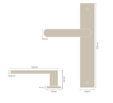 Windsor Premium NZ NIDO Modella Longplate Dummy Lever Left Hand  Available in 7 Colours