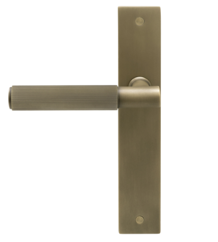 Windsor Premium NZ NIDO Verge Longplate Lever Set - Linear Knurl Price Per Pair Available in 7 Colours