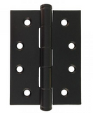 Lohala Hinge Stainless Steel 304 ,100mm x 75mm x 2.5mm  Fixed Button Pin Black Electrocoat & Satin Finish