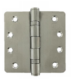 Lohala Hinge Stainless Steel 304 ,2BB 100mm x 100mm x 3mm - 1/4" Radius & 100mm x 75mm x 3mm - 1/4" Radius - Fixed Button Pin Satin Finish