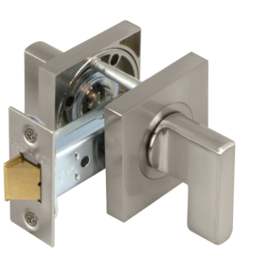 Windsor Premium NZ Mini Lever Latch Set - 60mm B/S Square. Rose Available in 5 Colours : Matt Black ,Brushed Nickel ,Graphite Nickel ,Powder Coat & Satin Chrome