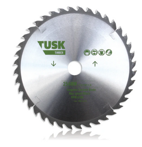 Tusk Heavy Duty Timber Tungsten Carbide Blades - 185mm x 20T, 185mm  x 40T ,185mm x 60T ,210mm x 24T ,210mm x 40T & 210mm x 60T