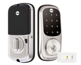 YALE ASSURE KEYED DIGITAL DEADBOLT SMART-READY MATT BLACK & SATIN NICKEL