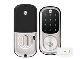 YALE ASSURE KEYED DIGITAL DEADBOLT SMART-READY MATT BLACK & SATIN NICKEL