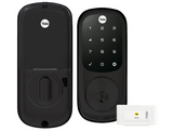 YALE ASSURE KEYED DIGITAL DEADBOLT SMART-READY MATT BLACK & SATIN NICKEL