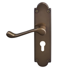 Windsor Premium NZ Traditional Victorian Longplate Lever Lock - Euro 48mm Price Per Pair - Available in 11 Colours