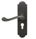 Windsor Premium NZ Traditional Victorian Longplate Lever Lock - Euro 48mm Price Per Pair - Available in 11 Colours