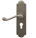 Windsor Premium NZ Traditional Victorian Longplate Lever Lock - Euro 48mm Price Per Pair - Available in 11 Colours