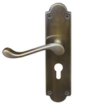 Windsor Premium NZ Traditional Victorian Longplate Lever Lock - Euro 48mm Price Per Pair - Available in 11 Colours