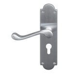 Windsor Premium NZ Traditional Victorian Longplate Lever Lock - Euro 48mm Price Per Pair - Available in 11 Colours