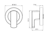 YALE ASSURE KEYED SMART-READY LOCK WITH APEX ROUND LEVER SATIN NICKEL