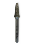 Tusk Heavy Duty Carbide Burrs F Shape 6mm Shank, Double Cut Tree Dia 6mm ,8mm ,10mm & 12mm