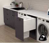 Tanova NZ Designer 2 Pull Out Soft Close Push to Open Laundry Unit - 450mm & 700mm Cabinet - 1 x 36Litre & 2 x 36Litre - White