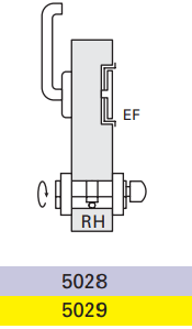 Cavity Slider For Doors Cavilock CL100 Left Hand Lever/Right Hand Flushturn & Right Hand Turn/Left Hand Emergency Right Hand Exit Free -Satin Chrome & Polished Brass