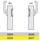 Cavity Slider For Doors Cavilock CL100 Left Hand Flushturn/Right Hand Lever -Satin Chrome & Polished Brass