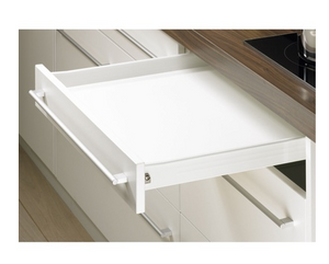 Hettich Germany  MultiTech Drawer set, System, White With 2 Front Connectors Height 54mm / Nominal Length 400mm , 450mm & 500mm