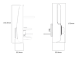 YALE ASSURE KEYED SMART-READY LOCK WITH ALEXANDER & MAYFAIR GRIPSET SATIN NICKEL & MATT BLACK