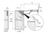 Hettich Germany Folding flap fitting Lift Advanced HF Inside Cabinet Body Height Available in 5 sizes : 440 - 550mm ,551 - 610mm ,611 - 700mm ,701 - 770mm & 771 - 925mm