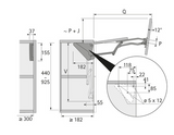 Hettich Germany Folding flap fitting Lift Advanced HF Inside Cabinet Body Height Available in 5 sizes : 440 - 550mm ,551 - 610mm ,611 - 700mm ,701 - 770mm & 771 - 925mm