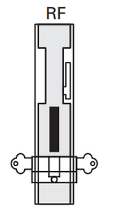 Cavity Slider For Doors Cavilock CL100 Louise Latch/Blank Reversible Furniture & Key Both Sides Edge Pull -Polished Brass & Satin Chrome