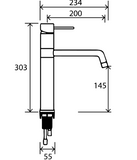 Archant Heritage Bealey ,Cape & Capri (Pull Out) AP Sink Mixer, Chrome