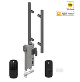 YALE ASSURE KEYED SMART-READY LOCK WITH APEX - L142 x 450MM ENTRANCE SET MATT BLACK & SATIN NICKEL