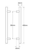 YALE ASSURE KEYED SMART-READY LOCK WITH APEX - L142 x 300MM ENTRANCE SET MATT BLACK & SATIN NICKEL