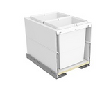 Tanova NZ Designer 2 Pull Out Soft Close Kitchen Bin Push To Open - 300mm ,350mm,400mm & 450mm Cabinet - 1 x 36Litre ,2 x 12Litre ,2 x 15Litre & 2 x 18Litre - White and Grey Charcoal