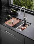 Archant Heritage Gusto Single Bowl 600 Sink Station, Whisper, Stainless Steel ,Brass  & Gunmetal