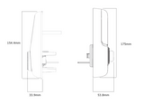 YALE ASSURE KEYED SMART-READY LOCK WITH APEX - L142 x 450MM ENTRANCE SET MATT BLACK & SATIN NICKEL