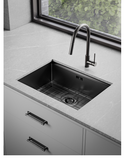 Archant Heritage Gusto Single Bowl 600 Sink Station, Whisper, Stainless Steel ,Brass  & Gunmetal