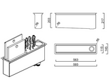 BURNS & FERALL  PANAMA SINK KIT 600MM & 900MM  - STAINLESS STEEL