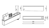 BURNS & FERALL  PANAMA SINK KIT 600MM & 900MM  - STAINLESS STEEL