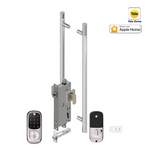 YALE ASSURE KEYED SMART-READY LOCK WITH APEX - L142 x 600MM ENTRANCE SET MATT BLACK & SATIN NICKEL