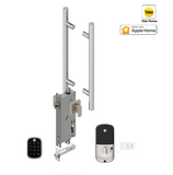 YALE ASSURE SL (Keyless) SMART-READY LOCK WITH APEX L142 x 450 ENTRANCE SET SATIN NICKEL & MATT BLACK