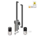 YALE ASSURE KEYED SMART-READY LOCK WITH APEX 143 x 600 ENTRANCE SET MATT BLACK & SATIN NICKEL