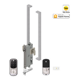 YALE ASSURE KEYED SMART-READY LOCK WITH APEX 143 x 600 ENTRANCE SET MATT BLACK & SATIN NICKEL