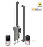 YALE ASSURE KEYED SMART-READY LOCK WITH APEX 143 x 1000 ENTRANCE SET MATT BLACK & SATIN NICKEL