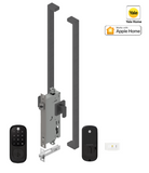 YALE ASSURE KEYED SMART-READY LOCK WITH APEX 143 x 1000 ENTRANCE SET MATT BLACK & SATIN NICKEL