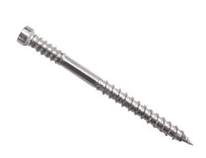 Ecko Decking Screws Cylindrical Head 316Stainless Steel 10G -60,65,75mm Pack of 1k