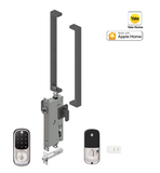 YALE ASSURE KEYED SMART-READY LOCK WITH APEX 143 x 450 ENTRANCE SET MATT BLACK & SATIN NICKEL