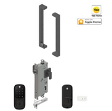 YALE ASSURE KEYED SMART-READY LOCK WITH APEX 143 x 300 ENTRANCE SET MATT BLACK & SATIN NICKEL