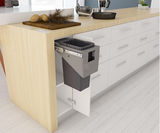 Tanova NZ Simplex Pull Out  Soft Close Kitchen Bin - Width 200mm ,300mm and 350mm Behind Door Handle type Cabinet - 1 x 8Litre , 1 x 10Litre ,1 x 12Litre ,1 x 15Litre ,1 x 18Litre & 1 x 24Litre