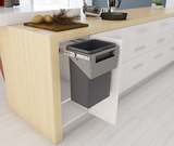 Tanova NZ Simplex Pull Out  Soft Close Kitchen Bin - Width 200mm ,300mm and 350mm Behind Door Handle type Cabinet - 1 x 8Litre , 1 x 10Litre ,1 x 12Litre ,1 x 15Litre ,1 x 18Litre & 1 x 24Litre