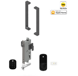 YALE ASSURE SL (Keyless) SMART-READY LOCK WITH APEX 143 x 300 ENTRANCE SET MATT BLACK & SATIN NICKEL