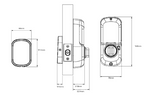 YALE ASSURE SL (Keyless) SMART-READY LOCK WITH APEX 143 x 300 ENTRANCE SET MATT BLACK & SATIN NICKEL