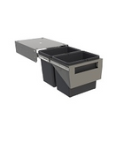 Tanova NZ Simplex Pull Out  Soft Close Kitchen Bin - Width 200mm ,300mm ,350mm and 400mm ,Behind Door Handle type Cabinet - 1 x 50Litre ,2 x 8Litre , 2 x 10Litre ,2 x 12Litre ,2 x 15Litre ,2 x 18Litre ,1 x 24Litre & 3 x 8Litre