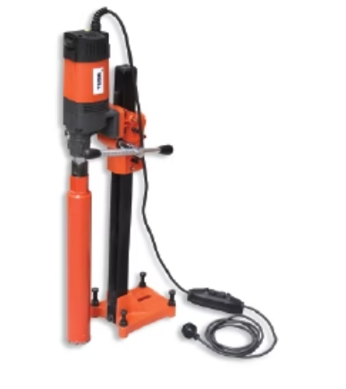 Tusk Heavy Duty Concrete Drilling Solution Diamond Core Drill Machine 130mm with Stand - 1980W - 1 Gear (100 - 1190rpm) - 11kg